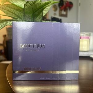 4 x  BOUCHERON EAU de PARFUM Spray Samples - 0.04 oz. EACH/VINTAGE